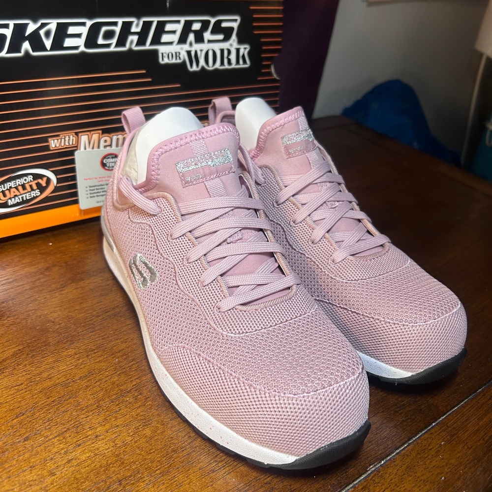 Skechers Women's Light Pink Athletic Sneakers - Picture 3 of 10